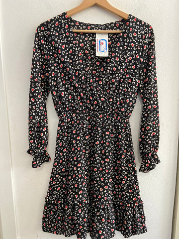 ABITO DONNA TGS NERO FANTASIA CUORICINI