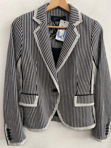 GIACCA ZARA TGXS NERO/BIANCO