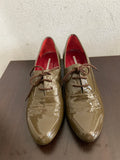 SCARPA D'ANTONIO MIS.38,5 MARRONE LUCIDO