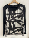 MAGLIA BARBARA LEBEK TGM NERO/BIANCO FANTASIA