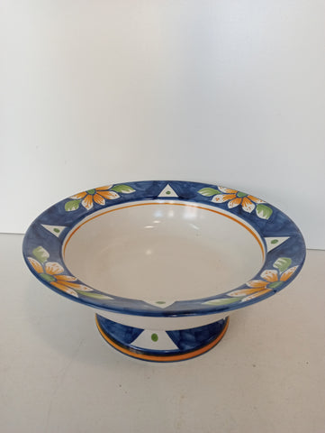 CENTRO TAVOLA IN CERAMICA DI VIETRI H10XDIAMETRO34 CM