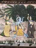 PANNELLO ORIENTALE IN SETA DIPINTA L140 XH50 CM