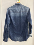 CAMICIA JEANS ENOS TGS BLU C/STRAPPI UOMO