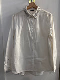 CAMICIA DONNA OLTRE TG52 BIANCO C/PIETRE