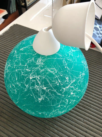 SOSPENSIONE UNA LUCE IN VETRO VERDE