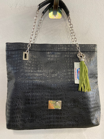 BORSA PINKO BAG MARTELLATO NERO