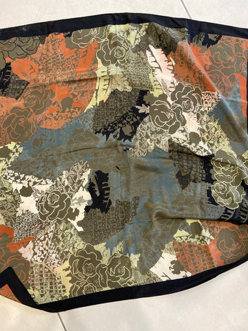 FOULARD LANCETTI VERDE/NERO FANTASIA