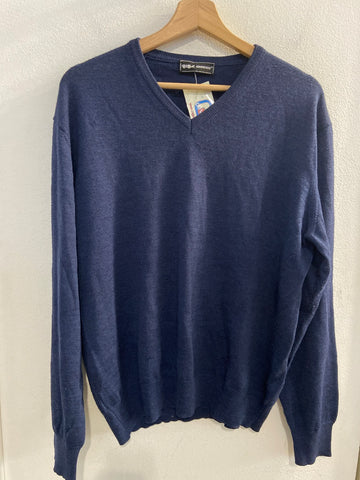 MAGLIONE IL GRANCHIO TGL IN LANA BLU UOMO
