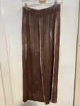 PANTALONE ZARA TGS VELLUTO MARRONE