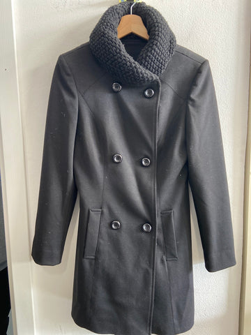 CAPPOTTO LINK TG44 NERO C/COLLO IN MAGLIA