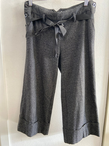 PANTALONE DIVINA TG44 LARGO ALLA CAVIGLIA GRIGIO