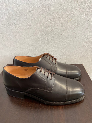 SCARPE UOMO MIS.41 IN PELLE MARRONE