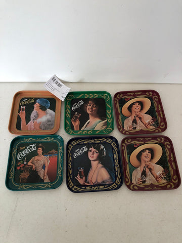 6 SOTTOBICCHERI COCA COLA QUADRATI H1XL10XP10 CM