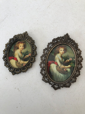 COPPIA CORNICE OVALE TIPO ZAMA VARIE MISURE