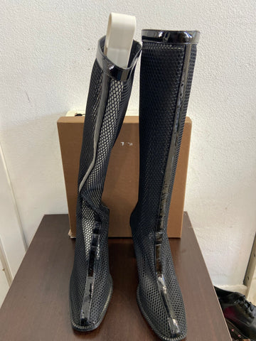 STIVALI DONNA MIS37 NERO TRAFORATO C/SCATOLO