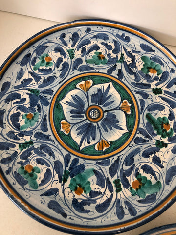 PIATTO MURALE IN CERAMICA CALTAGIRONE PEDILARCO DIAMETRO 29 CM