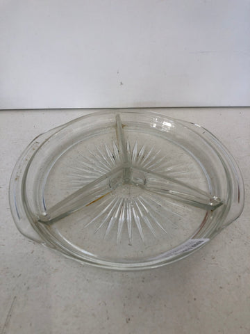 ANTIPASTIERA ROTONDA IN VETRO H2XDIAMETRO20 CM