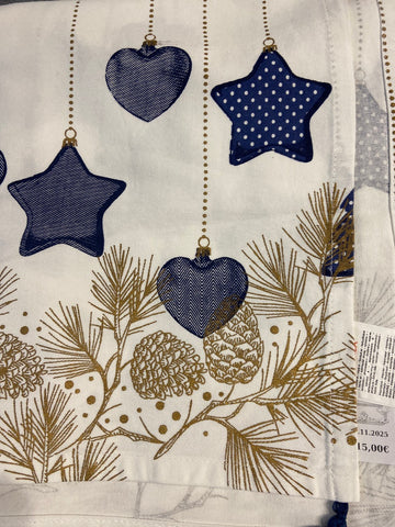 TOVAGLIA L150X240CM BIANCO/BLU NATALIZIA