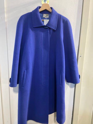 CAPPOTTO GALLARA' TG44 BLU VIOLA IN LANA VINTAGE