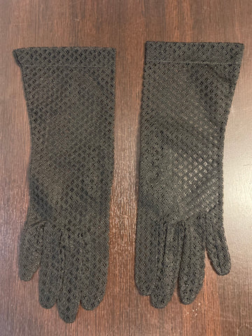 GUANTI MIS.S TRAFORATI NERO ELEGANTI VINTAGE