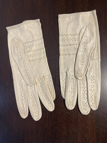 GUANTI SPORTIVI BEIGE 71/2 IN PELLE