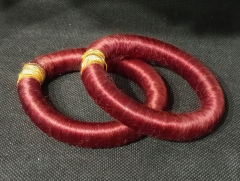 COPPIA BRACCIALI RIGIDI BORDEAUX