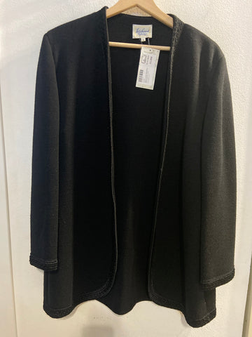 GIACCA LUISA SPAGNOLI TGM NERO IN LANA