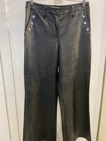 PANTALONE LE STREGHE TGM IN SIMILPELLE NERO