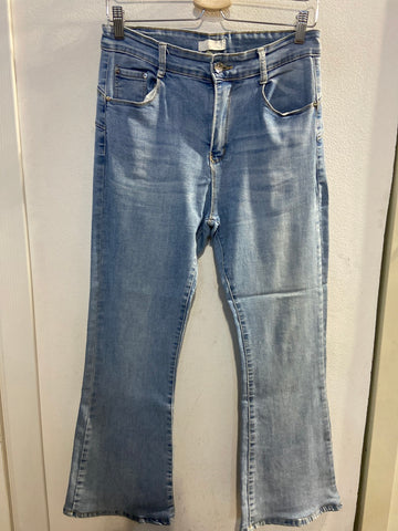 JEANS LIZALU' TG44 BLU CHIARO DONNA