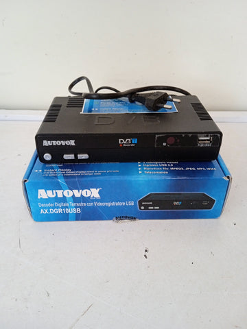 DIGITALE TERRESTRE RECORDER AUTOVOX (CON TELECOMANDO)