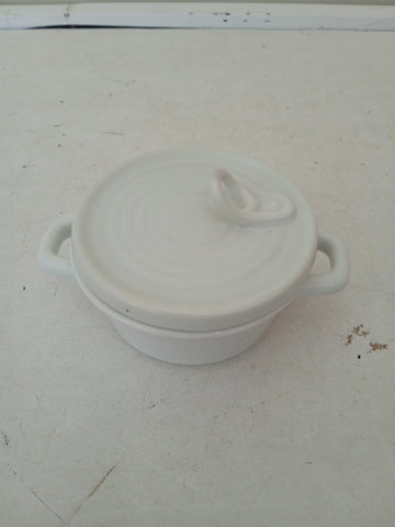 SCATOLA PORTA MARMELLATA ROTONDA IN PORCELLANA AD H4XDIAMETRO5 CM