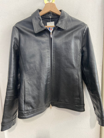 GIACCA DONNA TGM IN VERA PELLE NERA