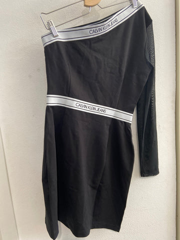 ABITO CKJEANS TGL NERO MONOSPALLA
