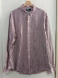 CAMICIA POLO RALPH LAUREN TGXXL A RIGHE BIANCO/FUCSIA