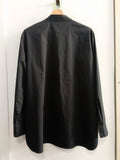 CAMICIA LE SARTORIE TG50 NERO C/RIPORTO VELATO