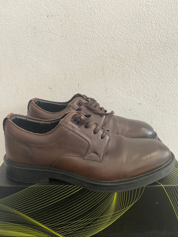 SCARPE UOMO AMBITIOUS MIS.44 PELLE MARRONE C/SCATOLO
