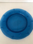 CENTRO TAVOLA IN VETRO BLU H2XDIAMETRO29 CM
