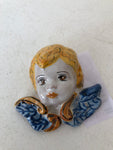 BUSTO ANGELO IN CERAMICA GULINO CALTAGIRONE H8XL8 CM