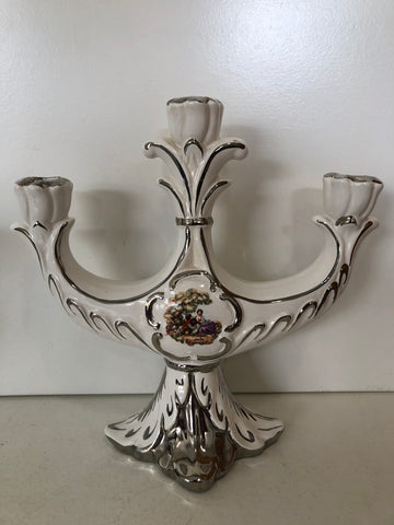 CANDELABRO TRE LUCI IN CERAMICA H25XL20XP4 CM