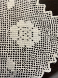 CENTRINO L30X22CM LINO BIANCO SFILATO SICILIANO