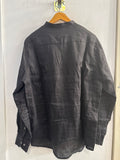 CAMICIA SORBINO TG.L IN LINO NERO