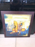 OLIO SU TELA CON CORNICE H72XL70 CM