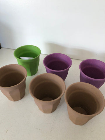 6 BICCHIERI ACQUA IN PLASTICA TIPO TERRACOTTA