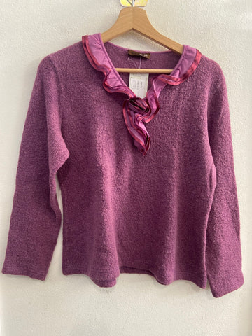 MAGLIONE LINK SOFT TGM LILLA C7ROUGE