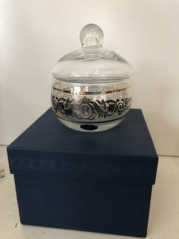 PORTA DOLCI CON LAM ARG H5XDIAMETRO8 CM