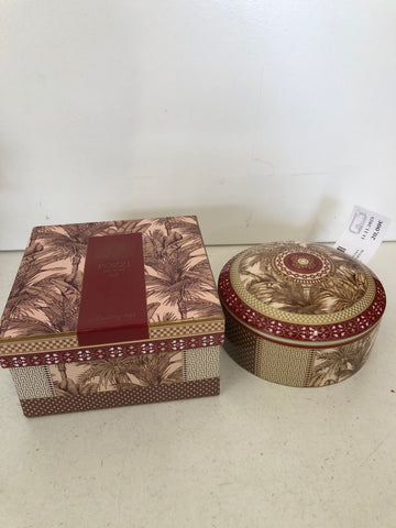 SCATOLA PORCELLANA POZZI LIVING TROPICAL H4XDIAMETRO10 CM