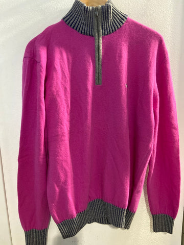 MAGLIONE HARMONT&BLAINE TG52 FUCSIA/GRIGIO UOMO