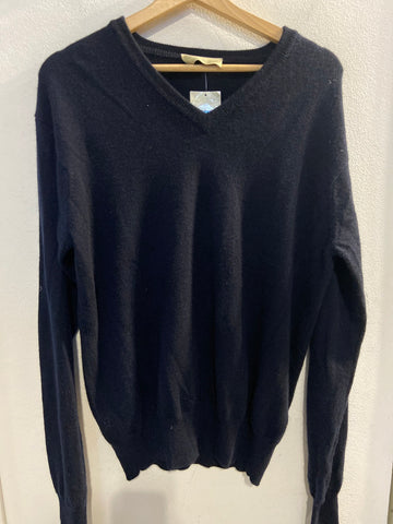 MAGLIONE UOMO TG48 IN CASHMERE BLU