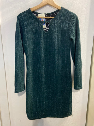 ABITO DONNA TGM VERDE LAME'/PIZZO