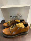 SCARPE PEPEROSA MIS.39 MARRONE C/RIPORTO LAPIN C/SCATOLO